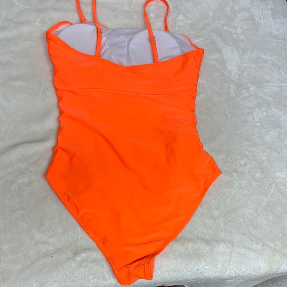 Vibrant Orange One Piece Swimsuit - Picture 5 of 9